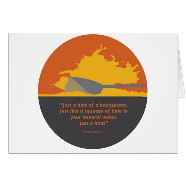 Rodd Backsplash Hälsningskort (Framsidan Horizontal)