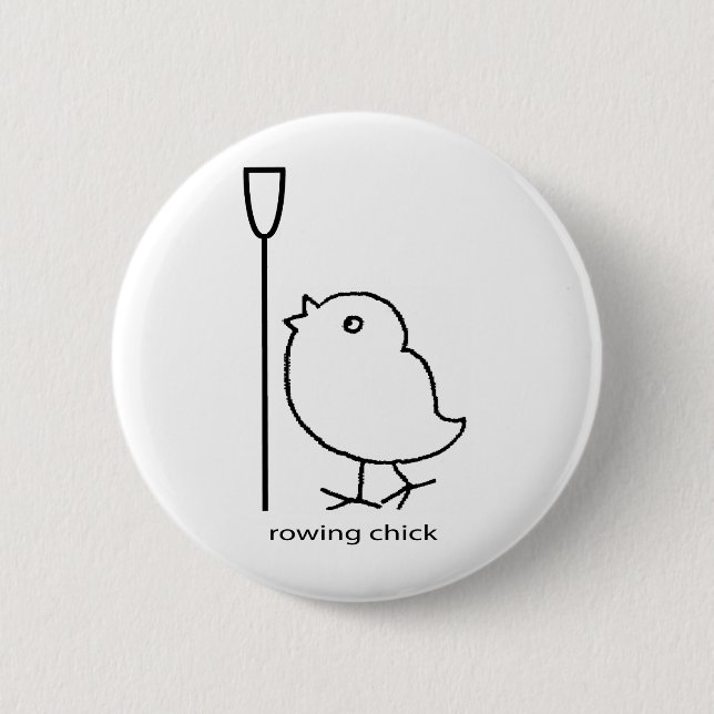 Roddchick, rodddräkt för kvinnor som ror knapp (Framsida)