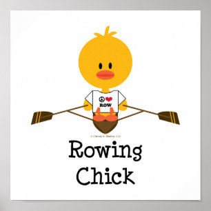 Roddchickaffisch Poster