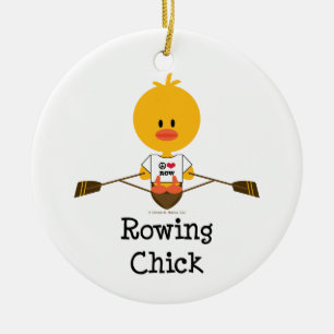 Roddchickprydnad Julgransprydnad Keramik