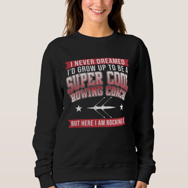 Roddcoach roddbåt Båt Roddare Expert Grafi T Shirt (Framsida)