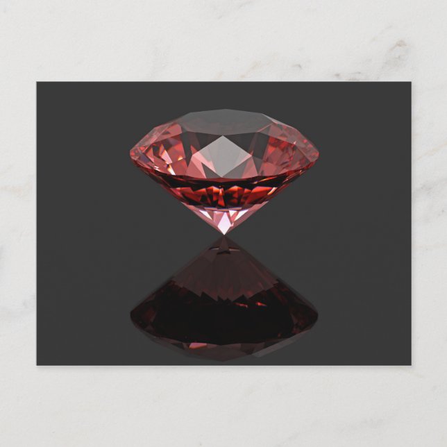 Röddiamant ruby vykort (Framsida)