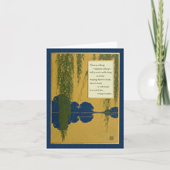 Roddkort med vind i pilquotationen kort (Framsida)