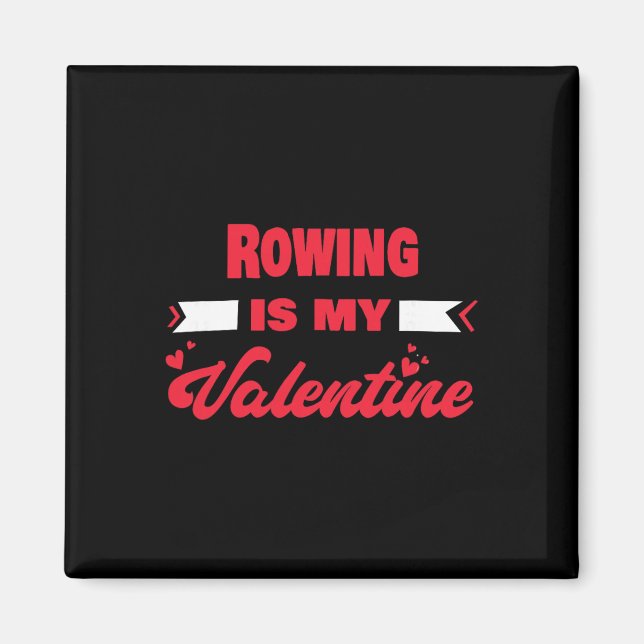 Roddning är min valentin Alla hjärtans dag Rolig r Magnet (Framsidan)