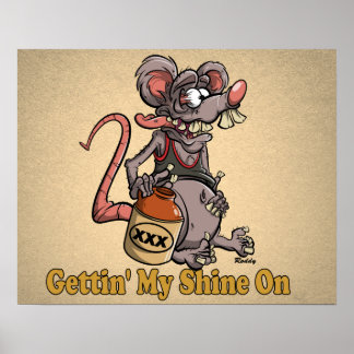 Roddy Råtta Fink Stil Moonshine #3 Tecknad Poster