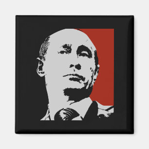 Röde Vladimir Putin Magnet