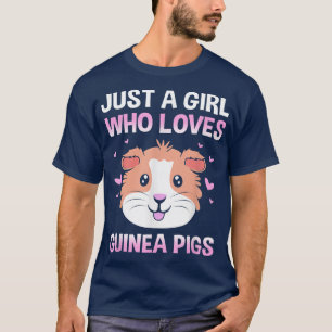 Rodent Älskare Bara en flicka som Kärlek Guinea Gr T Shirt