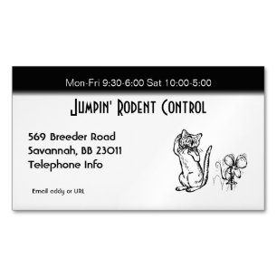 Rodent and Pest Control Business Visitkortmagnet