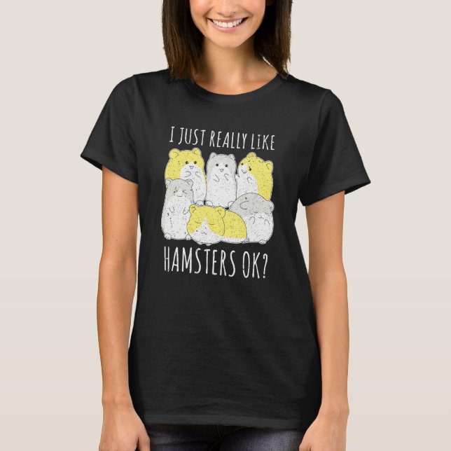 Rodent Animal Hamster Owner Hamster T Shirt (Framsida)
