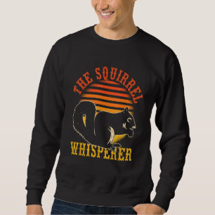 Rodent Animal Lover Gift Squirrel Whisperer Squirr Lång Ärmad Tröja