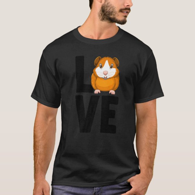 Rodent Cavies Cavy Guinea Owners Kärlek T Shirt (Framsida)