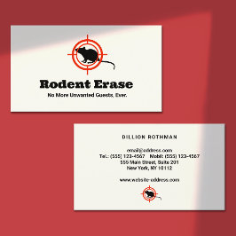 Rodent Control Råtta Exterminator Visitkort