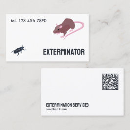 Rodent Pest Exterminator QR Visitkort