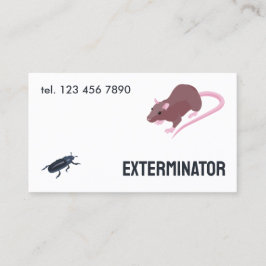 Rodent Pest Exterminator QR Visitkort