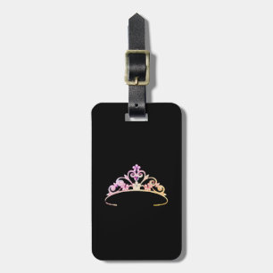 Rodeo America stil Lilac Tiara Luggage Tag Bagagebricka