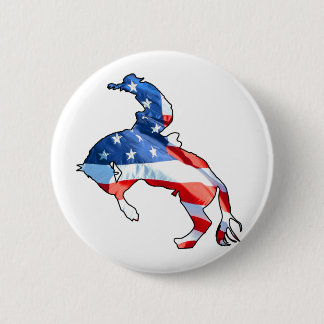 Rodeo är America - Bronco Riding Knapp