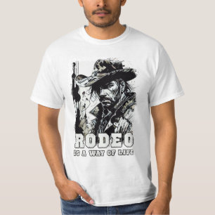 RODEO är ett sätt att Life Vintage Cowboy Ord Art T Shirt