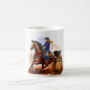 Rodeo Barrel Tävla Kaffemugg