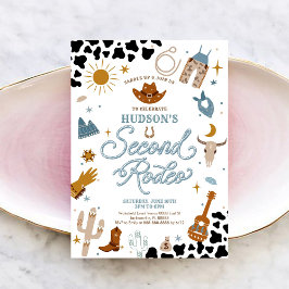 Rodeo Birthday Invitation Western Theme Inbjudningar