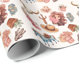 Rodeo Birthday temaparty Wildwest Western Presentpapper