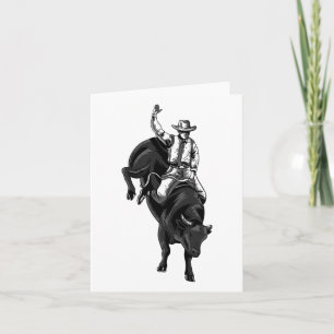 Rodeo Bull Rider for Cowboys Hors Kort