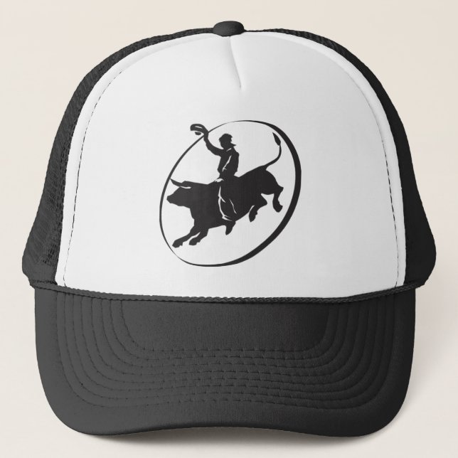 Rodeo Bull Rider Hat Truckerkeps (Framsida)
