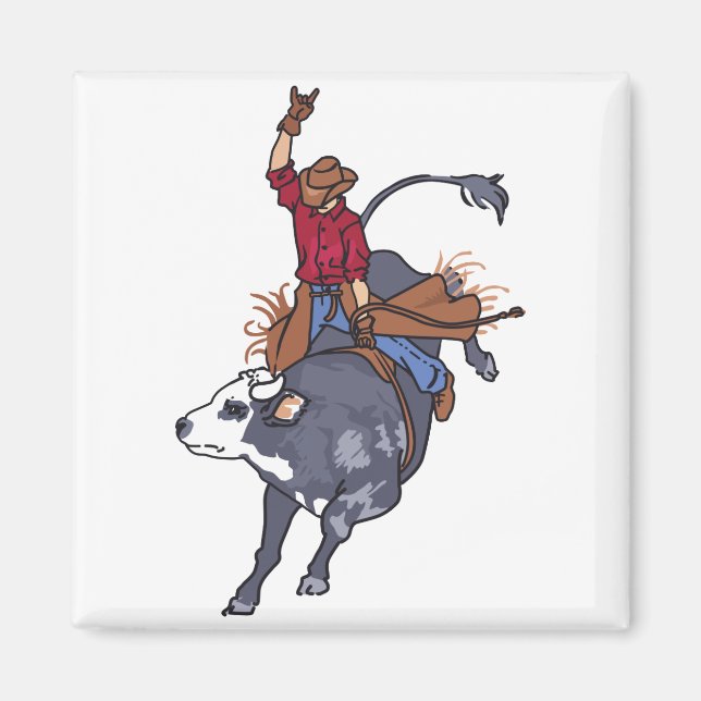 Rodeo Bull Rider Magnet (Framsidan)