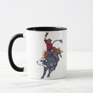 Rodeo Bull Rider Mugg