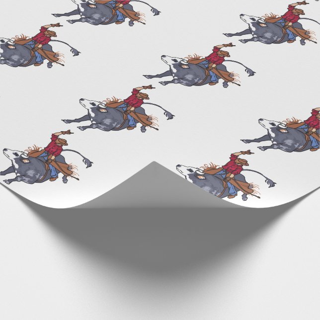 Rodeo Bull Rider Presentpapper (Hörn)
