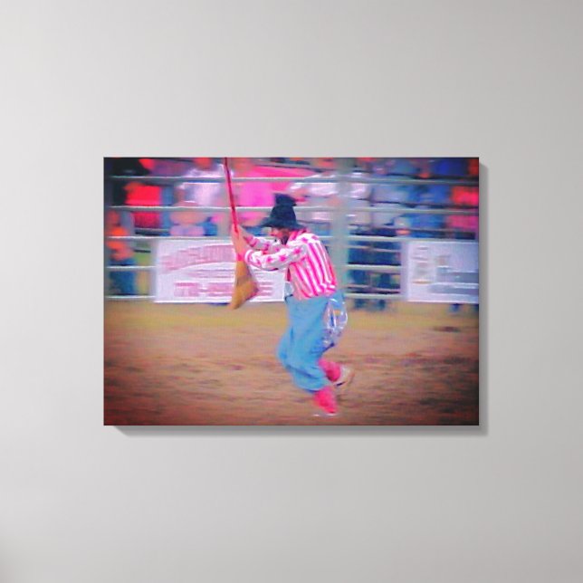 Rodeo Clown Canvas Art (Framsida)