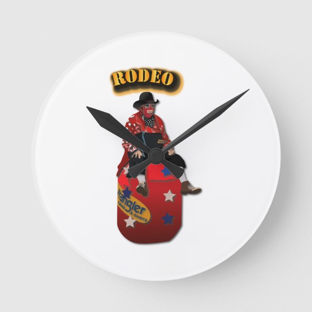 Rodeo Clowns med text Rund Klocka (Framsida)