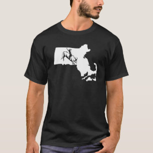 Rodeo Cow Rider Bull Riding Cowboy Karta Massachus T Shirt
