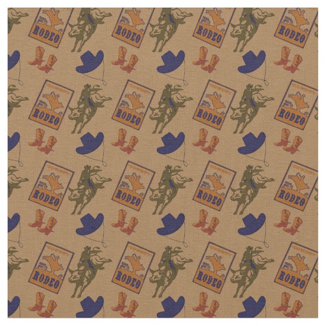Rodeo Cowboy County Westernare  Tyg (Närbild)
