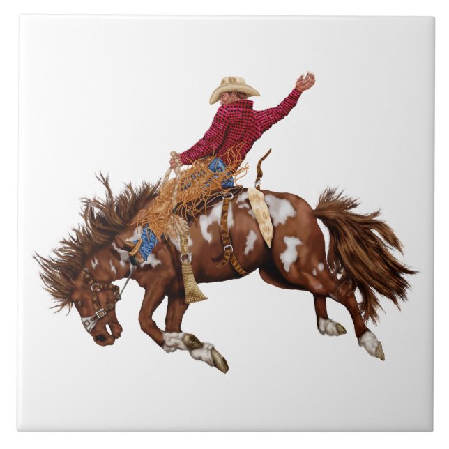 Rodeo Cowboy  Kakelplatta (Framsidan)