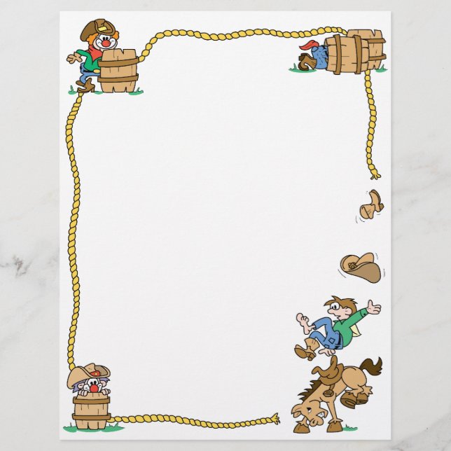 Rodeo Cowboy Letterhead (Framsida)