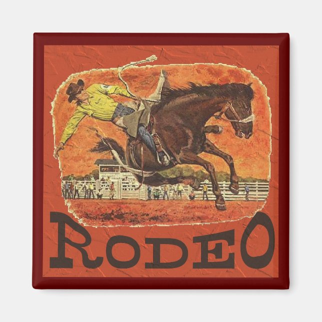 Rodeo Cowboy Magnet (Framsidan)