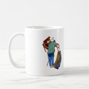 Rodeo Cowboy med Tack Kaffemugg