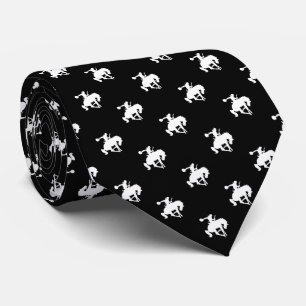 Rodeo Cowboy Mönster Svart Slips