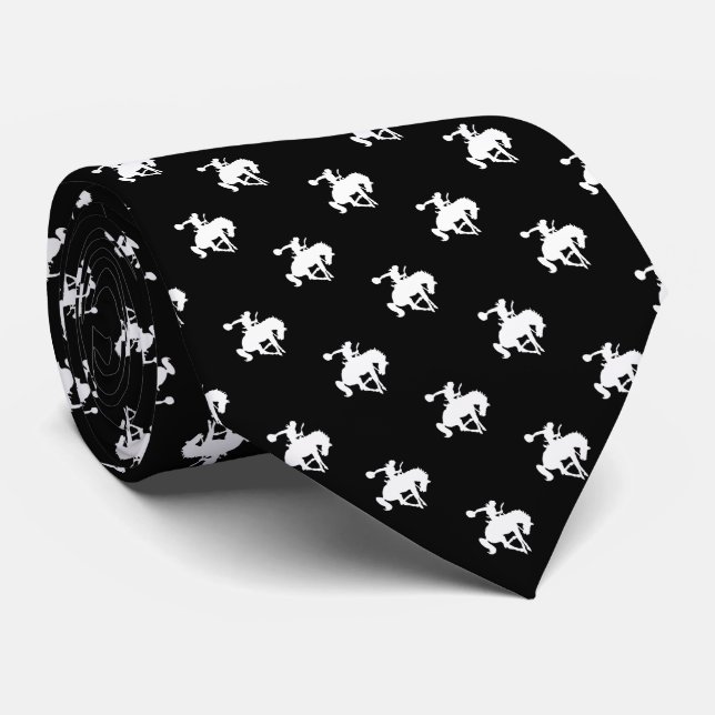 Rodeo Cowboy Mönster | Svart Slips (Rullad)