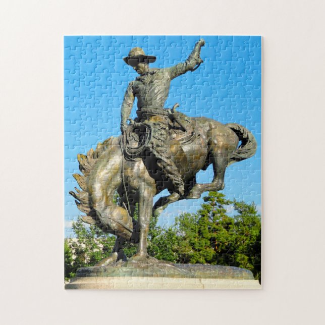 Rodeo Cowboy-staty Colorado. Pussel (Vertikal)
