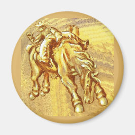 Rodeo Cowboydetalj från min Dream-målnings-magnet Magnet