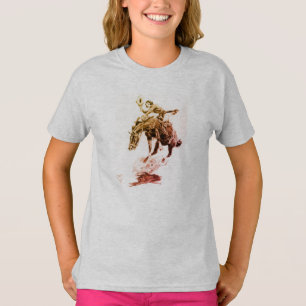 Rodeo Cowgirl (av C.M. Russell) T Shirt