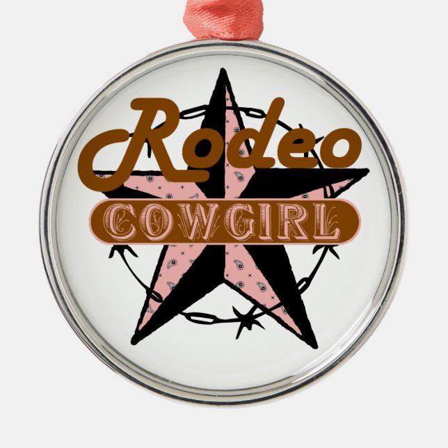Rodeo Cowgirl jul Ornament (Framsidan)