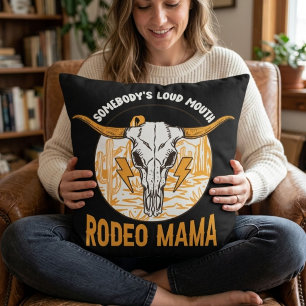 Rodeo Cowgirl Mamma Västerländsk unik Mors dag Kudde
