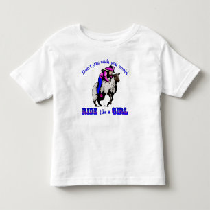Rodeo Cowgirl Mutton Bustin’ Ride som en flicka T-shirt