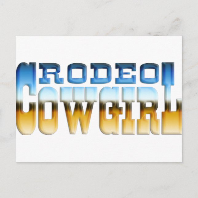 RODEO COWGIRL VYKORT (Framsida)