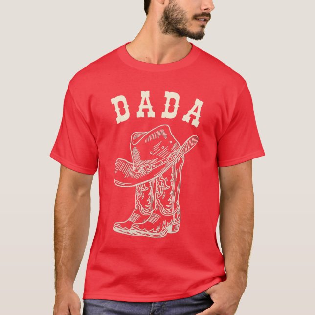 Rodeo Dad Western Cowboy Birthday Boy Family Match T Shirt (Framsida)