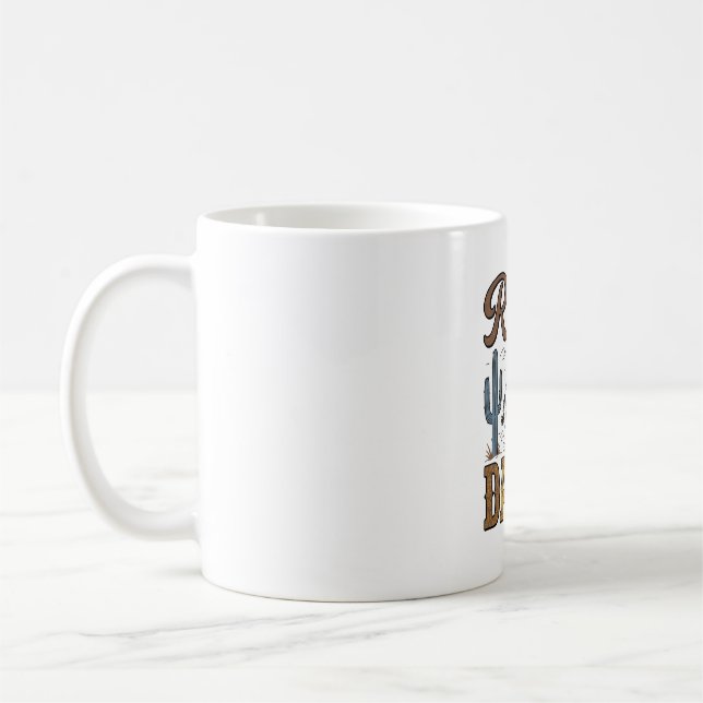 Rodeo Daddy Vintage Western Cowboy Shirtsdesign_1 Kaffemugg (Vänster)