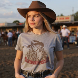 Rodeo Diva Trendig Cowgirl Western Graphic T Shirt
