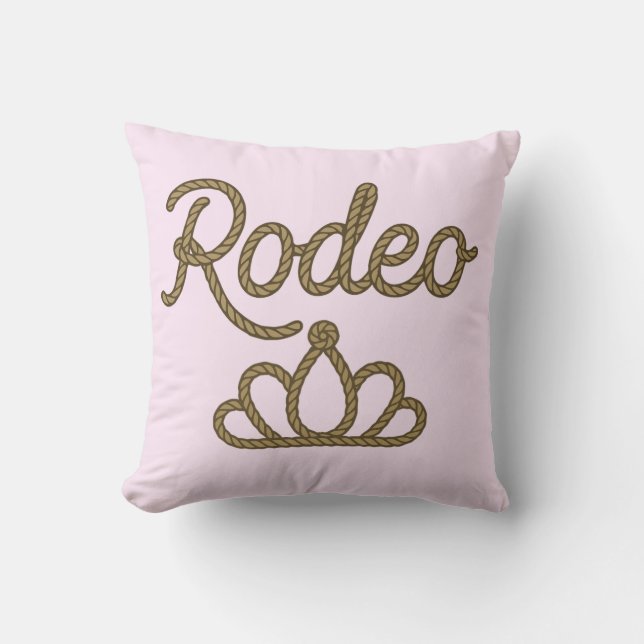 Rodeo Drottning Country Western Tiara Krona Kudde (Framsida)